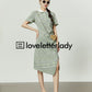 Polo Green Long Dress LLA0163