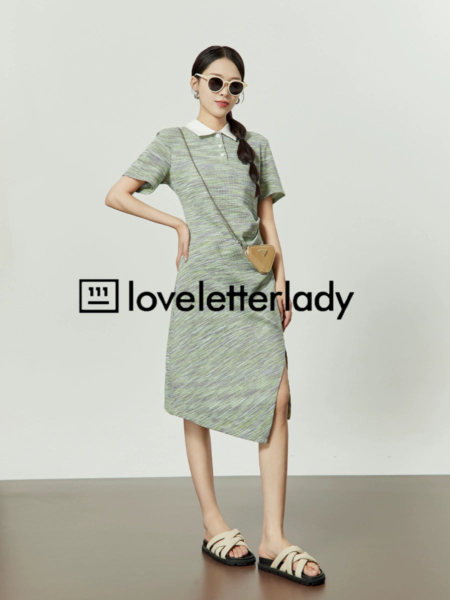 Polo Green Long Dress LLA0163