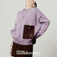 Damage Loose Knit Top / A-Line Mini Skirt LLA0616