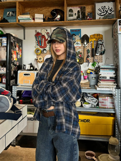 Vintage Hood Checkered Shirt CYE0004