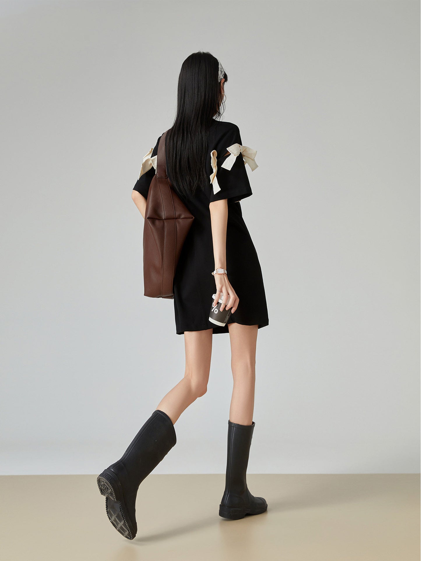 Ribbon A-Line Mini Dress FER0167