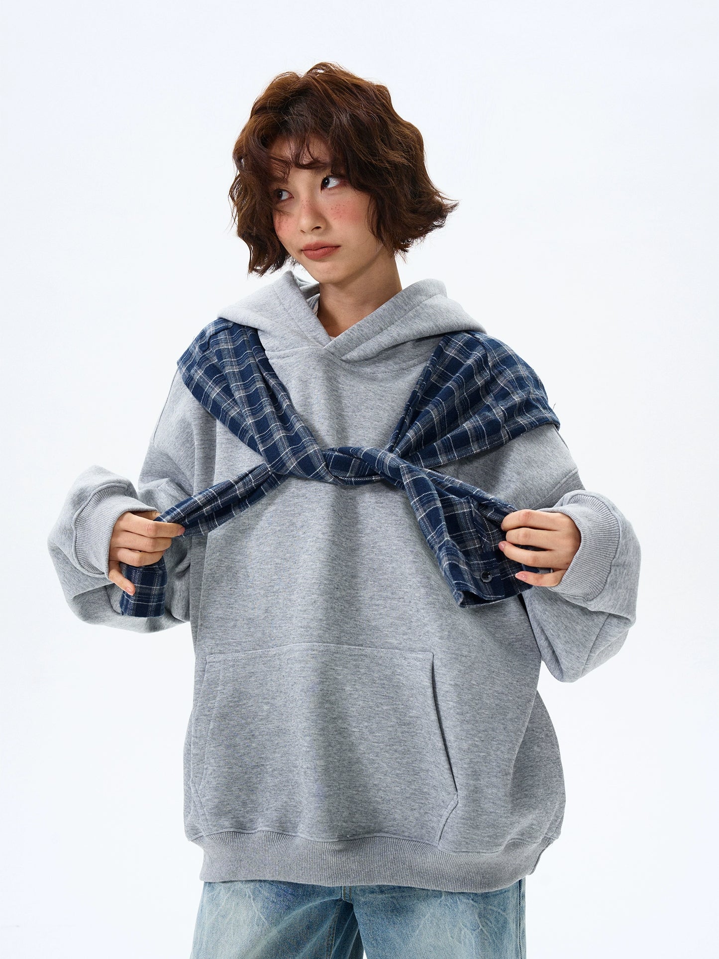 Layered Style Pullover Hoodie HGX0029