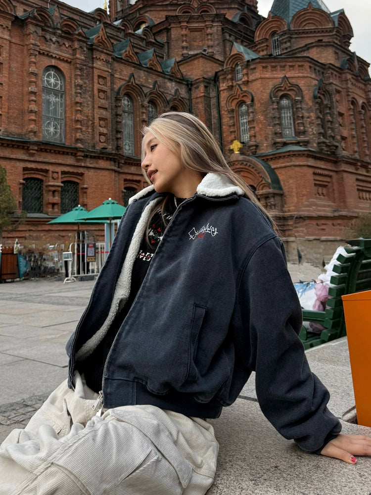 Fur Collar Fleece Work Jacket CYE0058