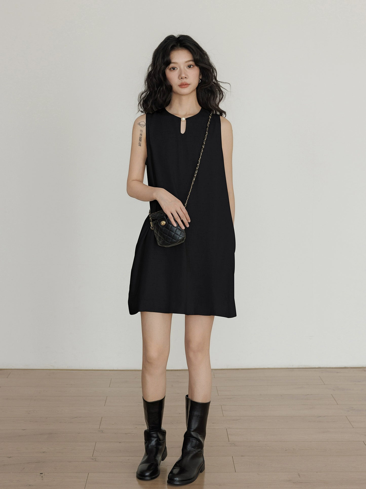 Linen Sleeveless Dress VAS0027