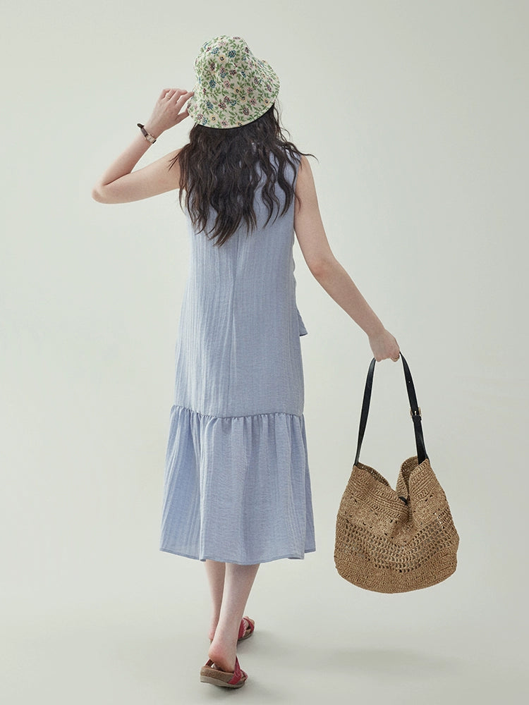 Wrap Tiered Dress AMU0016