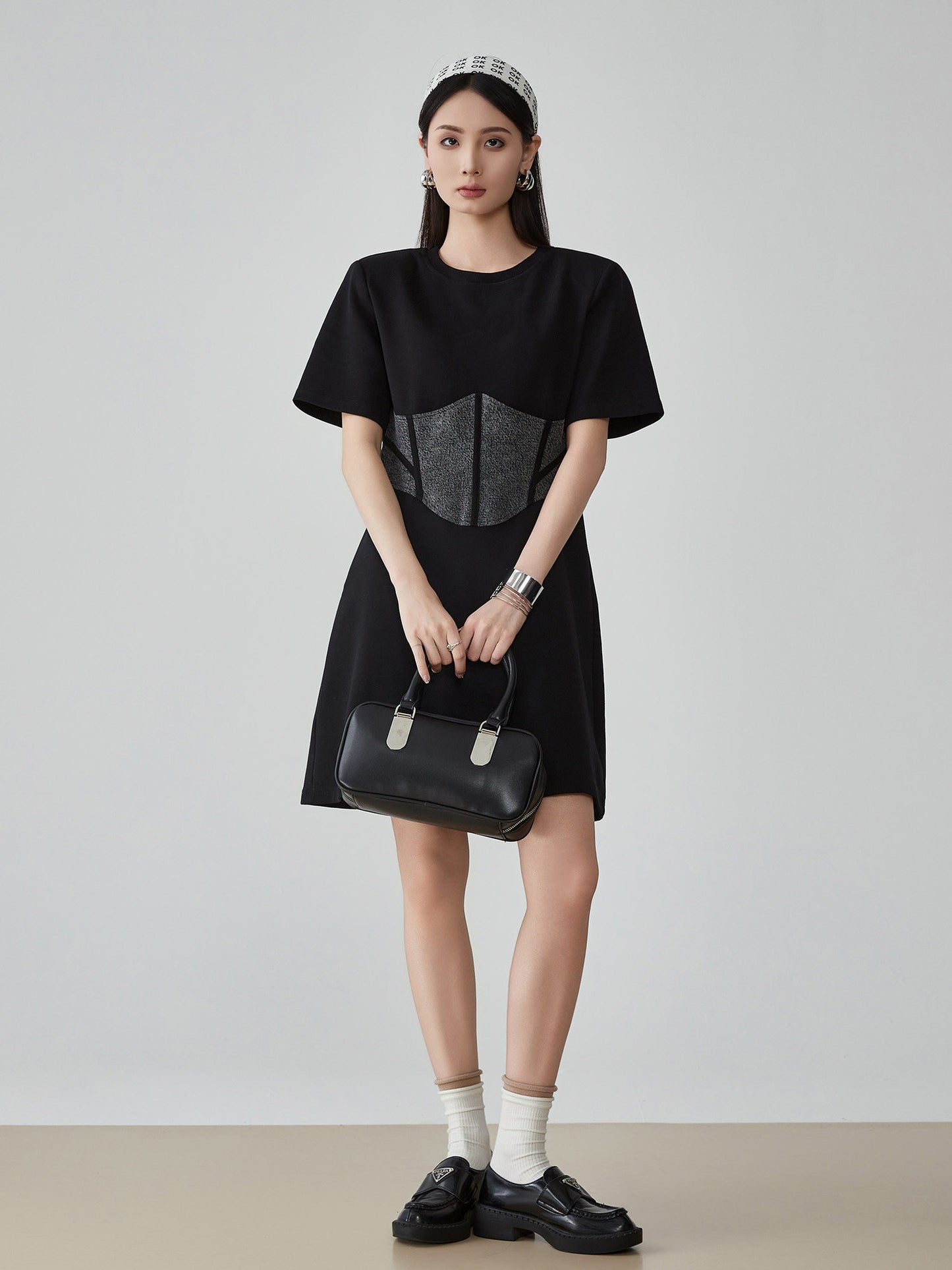 Corset Detail Mini Dress FER0196