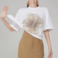 Flower Print Short-Sleeve T-Shirt FER0041