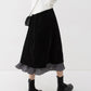 Mid-Length Velvet Pleated Skirt SHN0066