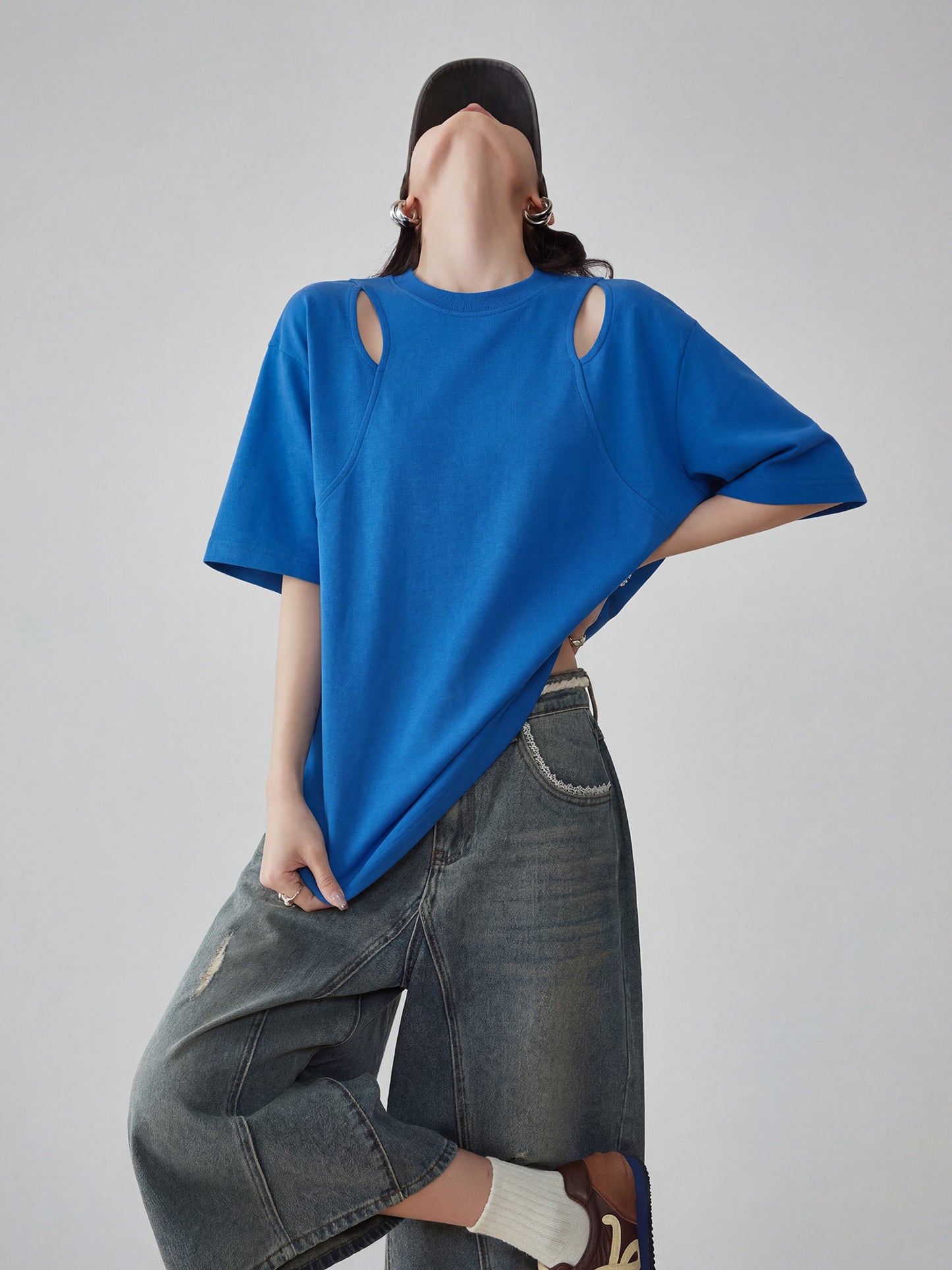 Cutout Oversized T-Shirt FER0227