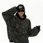 Camouflage Loose Crew Neck Top ZRS0100