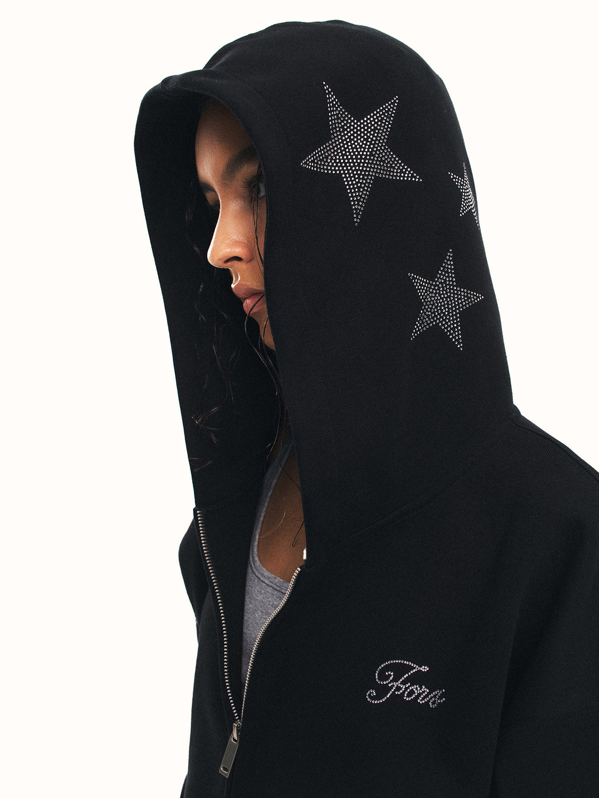 Star Rhinestone Hoodie ZTS0028