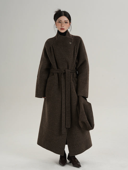 Stand Collar Wool Coat SRS0370
