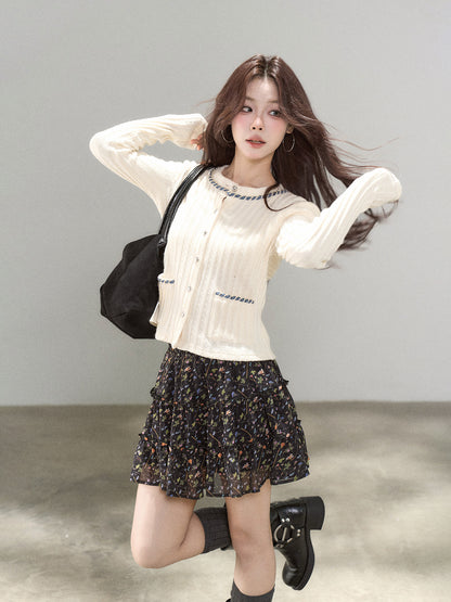 Round Neck Tight Knit Top WDB0025