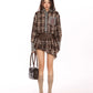 Paid × Gingham Check Shirt / Tiered Mini Skirt BGS0047