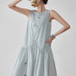 Asymmetric Drape Long Dress FER0279