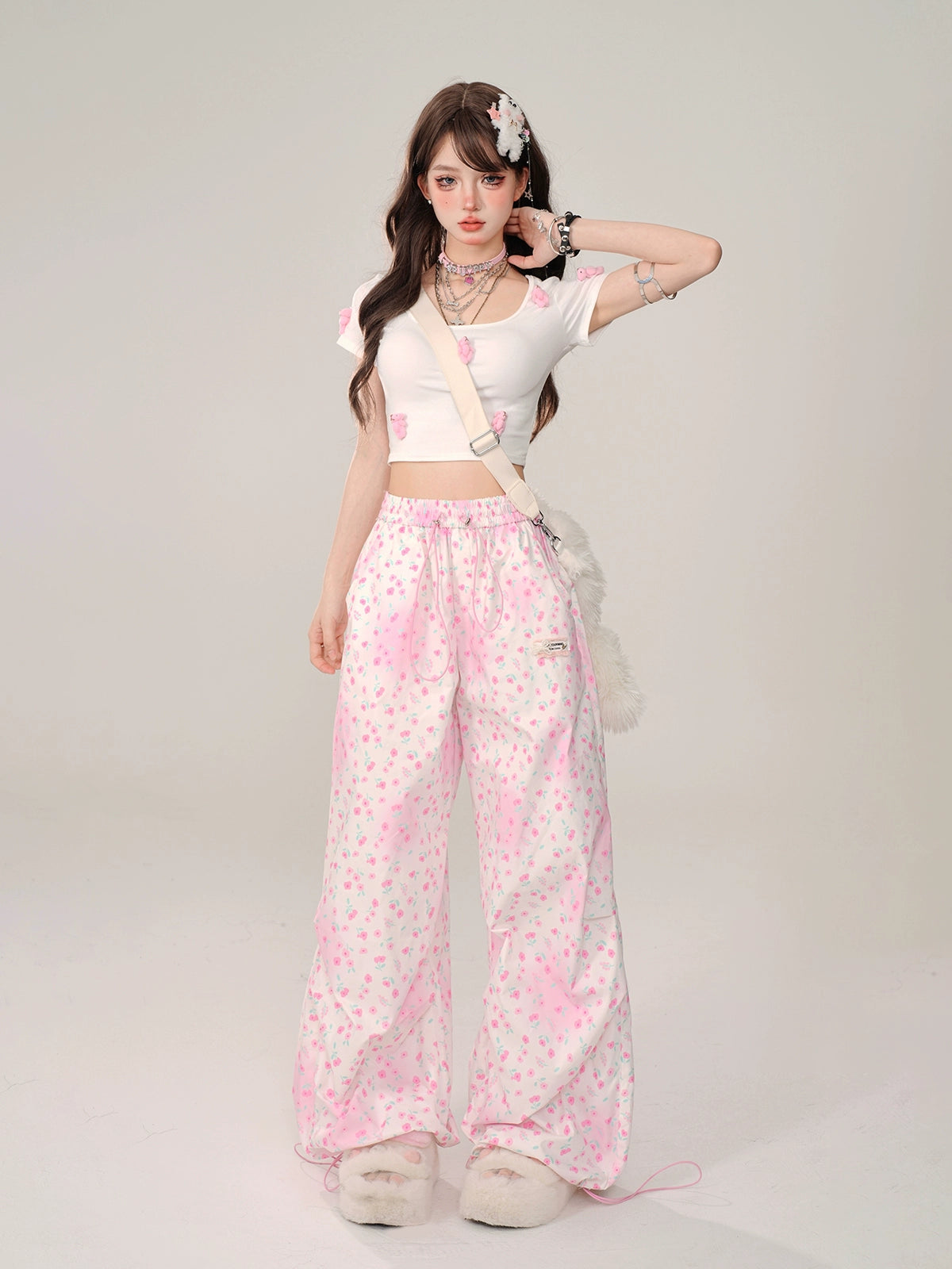 Floral Casual Loose Pants KLS0006