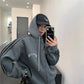 Side Line Double Zip Big Hoodie YLS1053