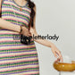 Summer Knit Vivid Color Dress LLA0127