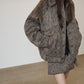 Vintage Mocha Brown Wool Jacket / Mini Skirt SUY0017