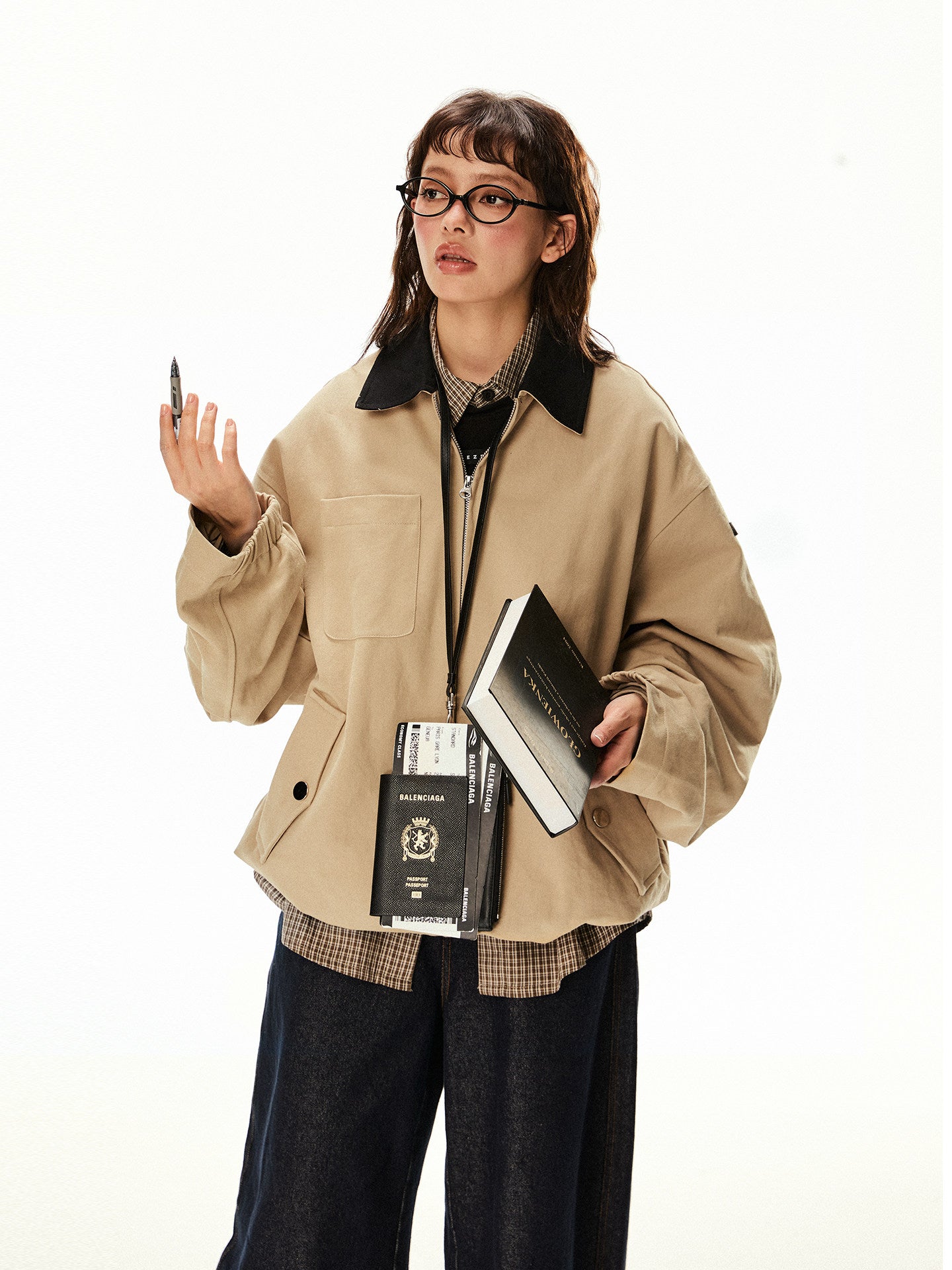Vintage Style Work Blouson EZK0090