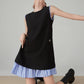 Striped Patchwork Sleeveless Vest Dress FER0066