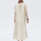 Cotton Linen Gathered Long Dress SHN0040