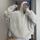 Zip-Up Knit Hoodie DAZ0007