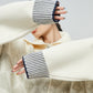 Cowichan-Style High Neck Knit Cardigan FER0372