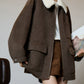 Fur Collar Suede Jacket SUY0011