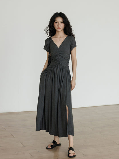 V-neck Relax Tight Dress VAS0026
