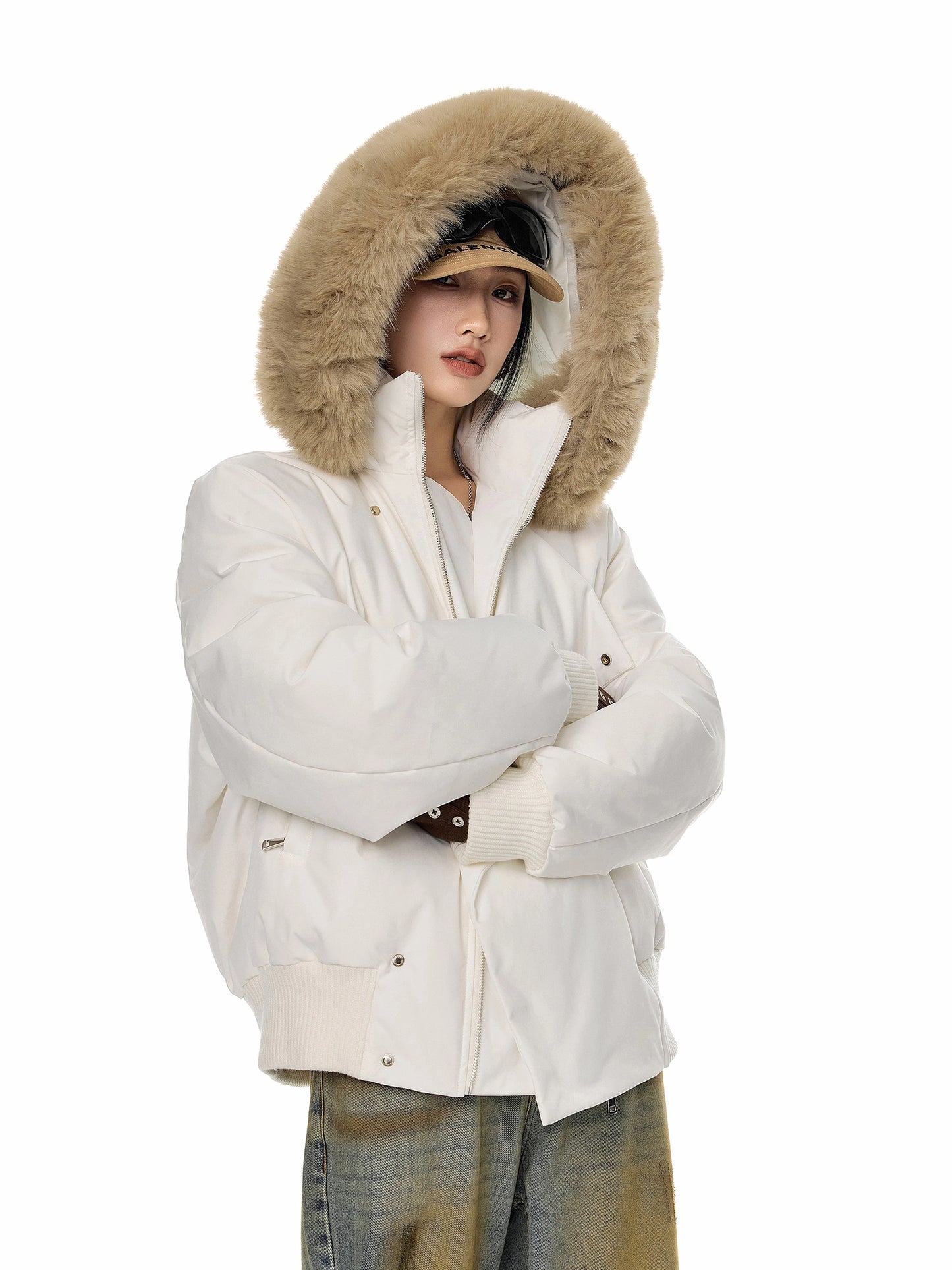 Fur Hood Down Jacket ICM0099