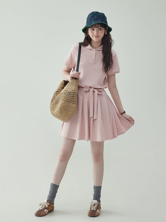 Polo Collar Mini Dress AMU0018