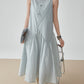 Asymmetric Drape Long Dress FER0279
