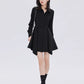 Fitted Long-Sleeve Shirt Mini Dress SHN0056