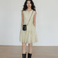 Key Neck Chiffon Sleeveless Dress VAS0118