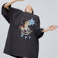 Trojan Print Oversized T-Shirt Dress FER0304