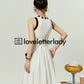 Bicolor Slim Long Dress LLA0075