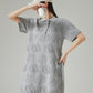 Graphic Knit Polo Mini Dress FER0233