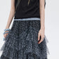 Mesh Cake Long Skirt SHN0036