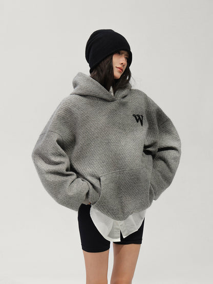 Wool Oversized Pullover Hoodie ACS0384
