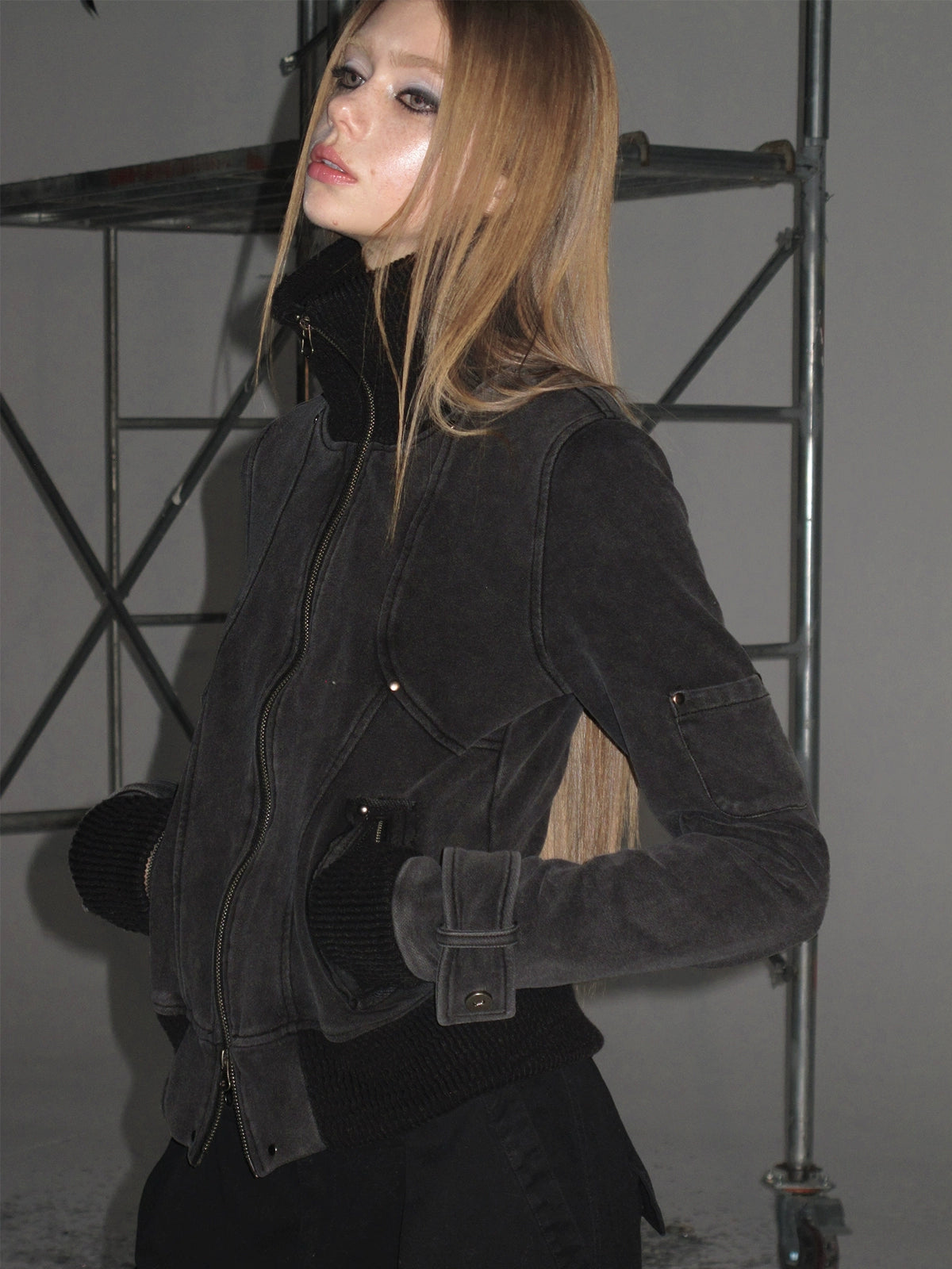 Suede Punk Tight Jacket WAT0003