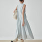 Asymmetric Drape Long Dress FER0279