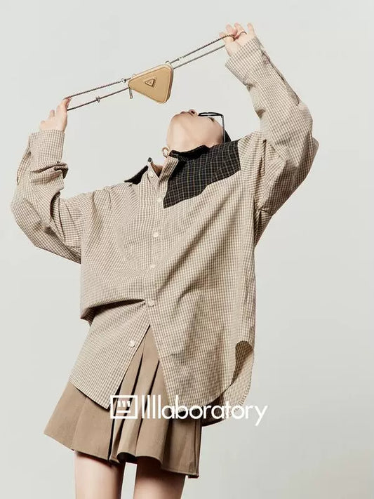 Color block Long Sleeve Shirt LLA0516