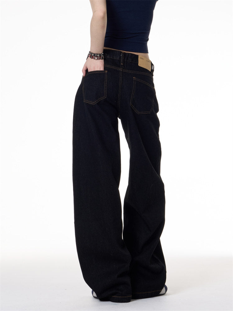 Wide Curved Denim Pants ONP0014