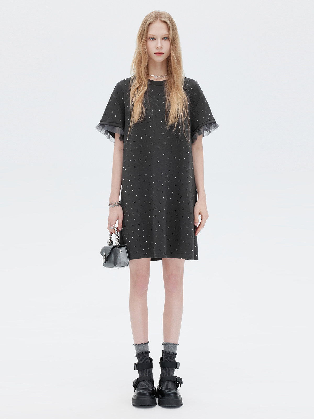 Sparkly T-Shirt Dress SHN0025