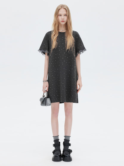 Sparkly T-Shirt Dress SHN0025