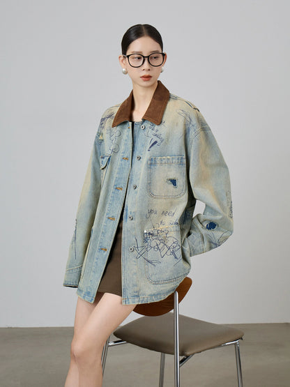 Work Pocket Denim Jacket SUY0004
