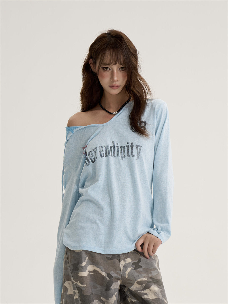 V-Neck Long Sleeve Top  ONP0010