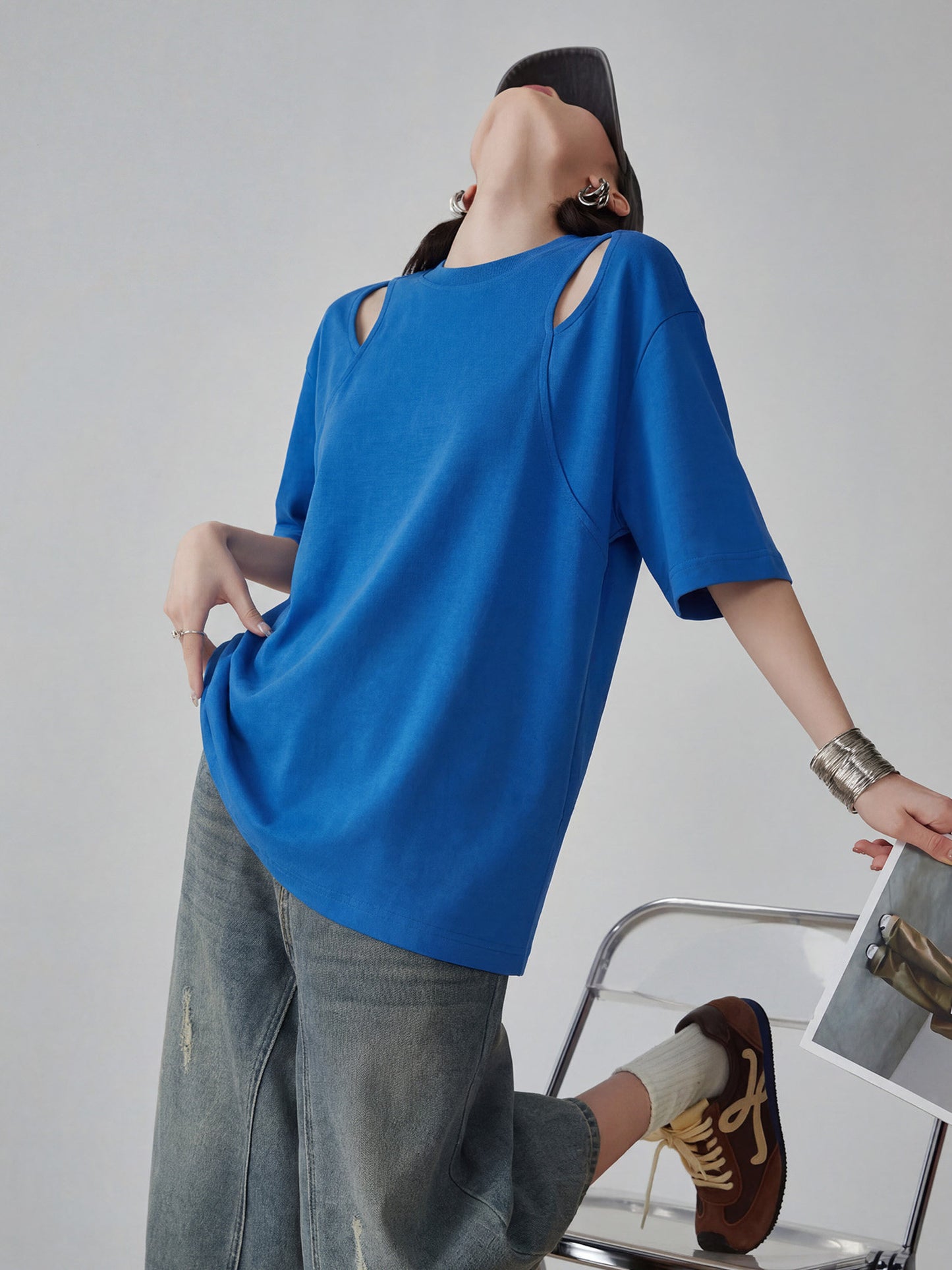 Cutout Oversized T-Shirt FER0227