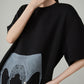 Lace Printed Short-Sleeve T-Shirt FER0071